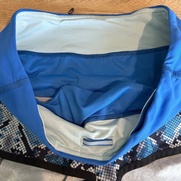 Lululemon Speed Short Mini Ziggy Snake Caspian Blue Pipe Dream 6 - Picture 9 of 9